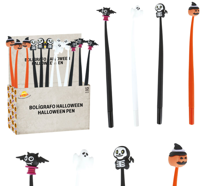 Penna di Halloween 22cm 12pz