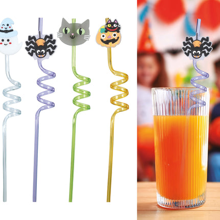 Cannucce di Halloween 27cm 4pz