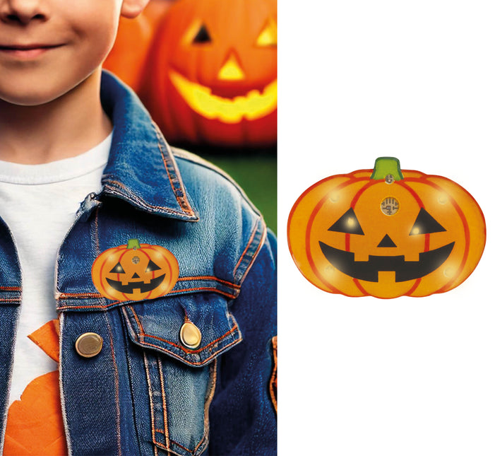 Spilla a forma di zucca da 3 cm