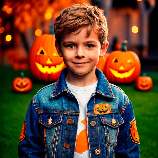 Spilla a forma di zucca da 3 cm
