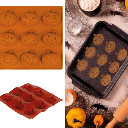Tagliabiscotti a forma di zucca da 25 cm