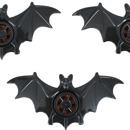 Pipistrello finto nero 9 cm 3 pezzi