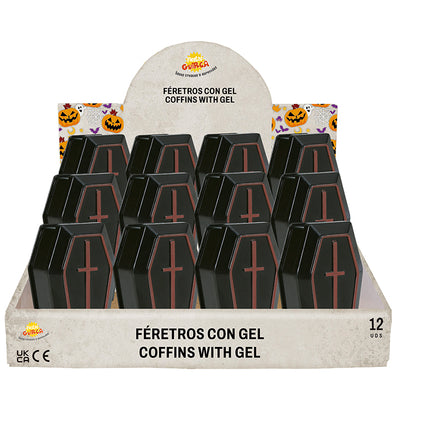 Halloween Condividi Scatola della Morte con Gel 7cm 12pz