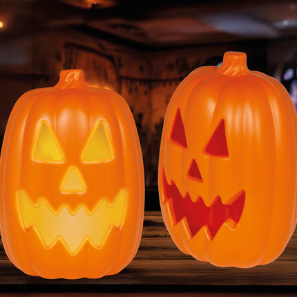 Zucca di Halloween con luci e suoni da 30 cm