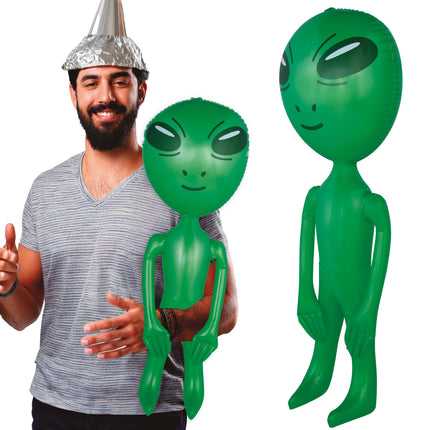 Alien gonfiabile verde 90 cm