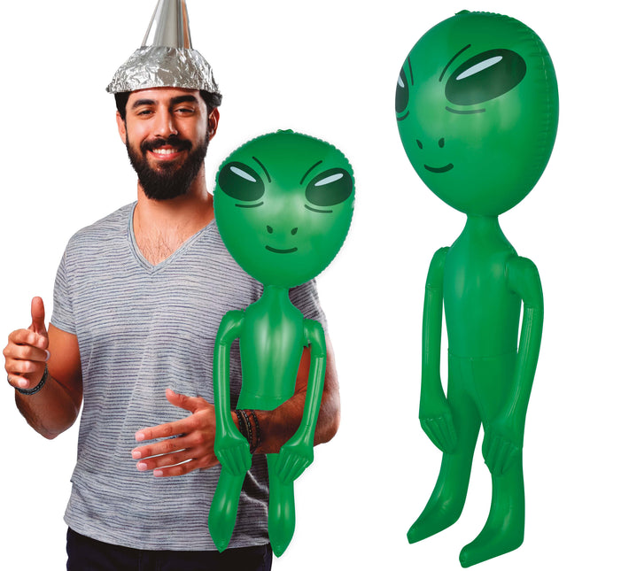 Alien gonfiabile verde 90 cm