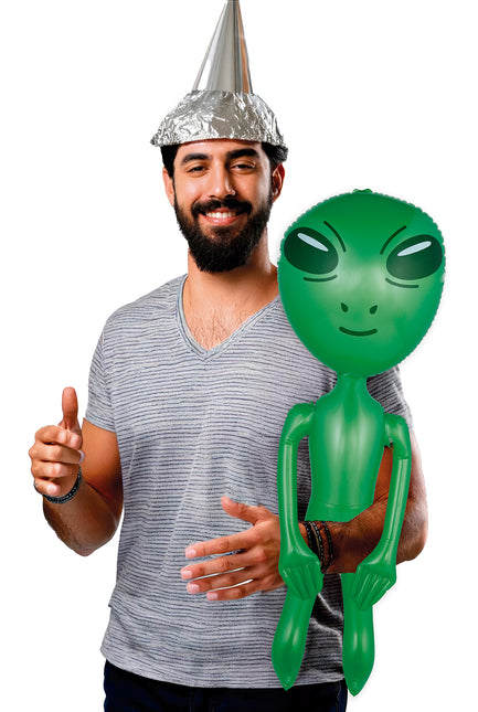 Alien gonfiabile verde 90 cm