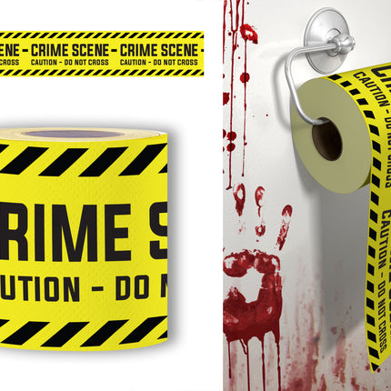 Carta igienica di Halloween Scena del crimine 2 pezzi