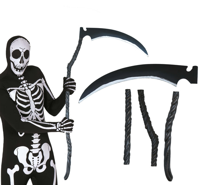 Falce finta di Halloween 1,32 m