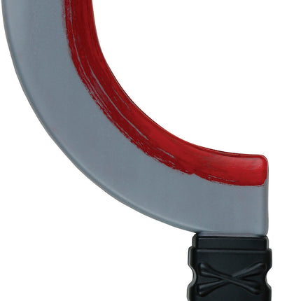 Coltello finto di Halloween a mezzaluna 35 cm