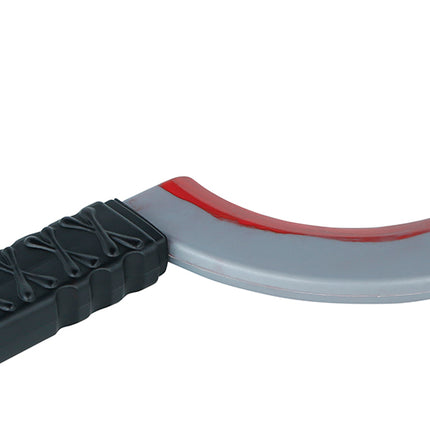 Coltello finto di Halloween a mezzaluna 35 cm
