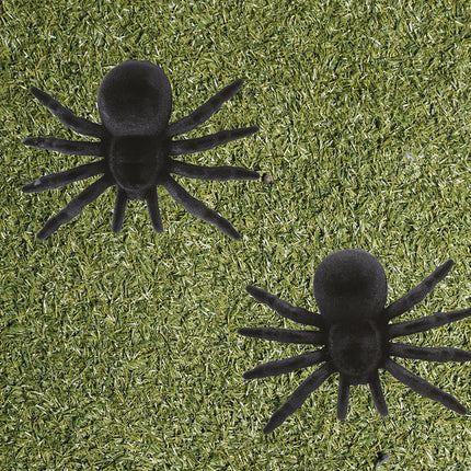 Ragno finto nero 10 cm 2 pezzi