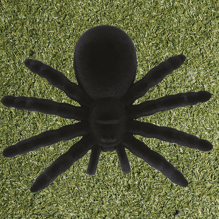 Ragno finto nero 14 cm