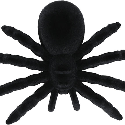 Ragno finto nero 14 cm