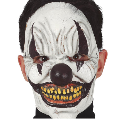Maschera da clown di Halloween nera