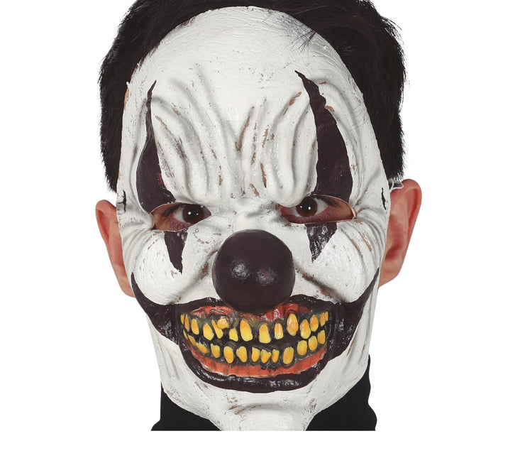 Maschera da clown di Halloween nera