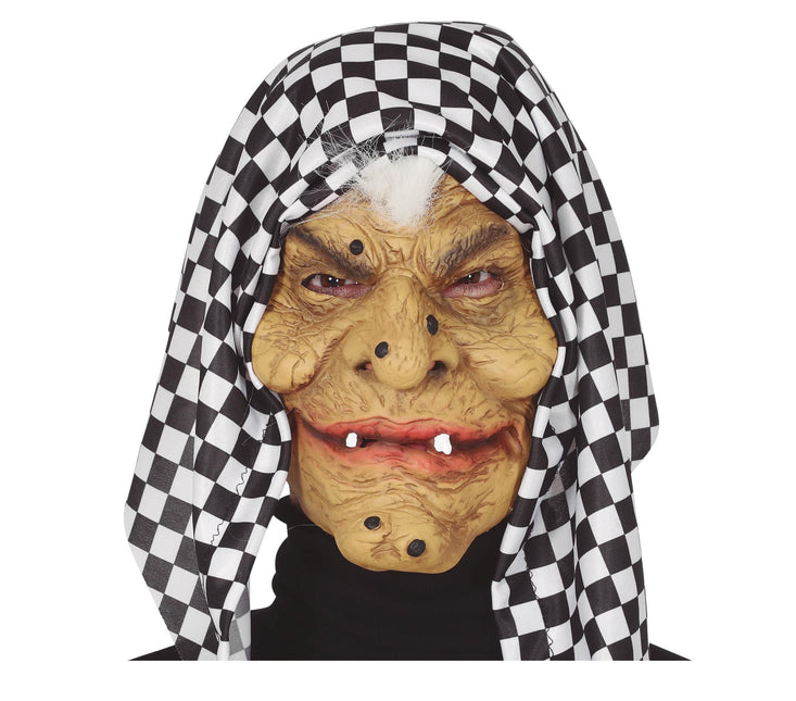 Maschera Halloween Strega con cappuccio