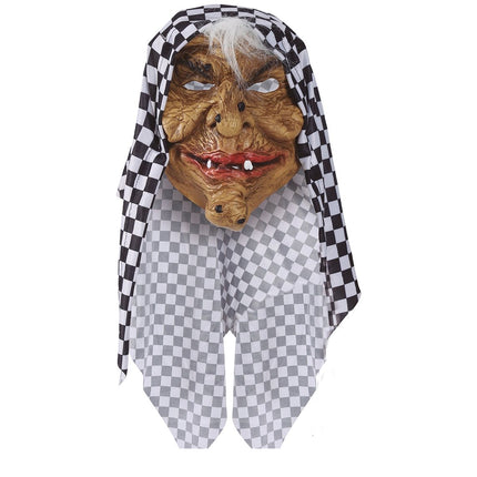 Maschera Halloween Strega con cappuccio