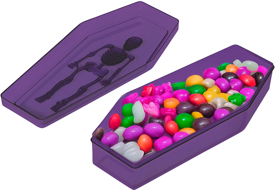 Ciotola per caramelle di Halloween viola 19 cm