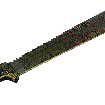 Coltello finto di Halloween insanguinato 68 cm