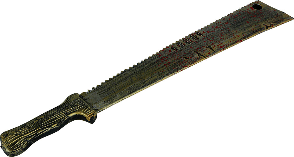 Coltello finto di Halloween insanguinato 68 cm