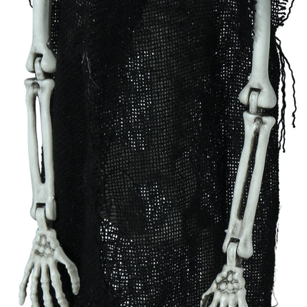 Scheletro di Halloween con cappello 47 cm