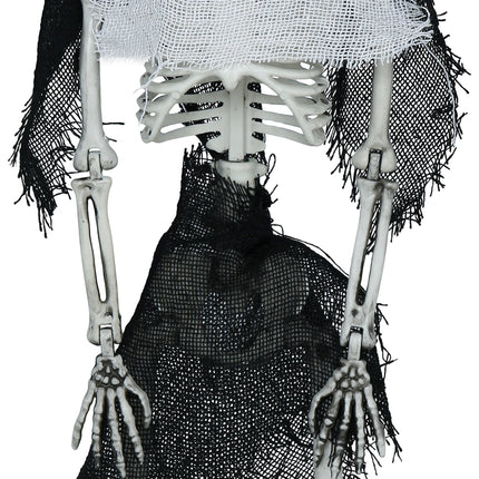 Scheletro di Halloween con cappuccio 45 cm
