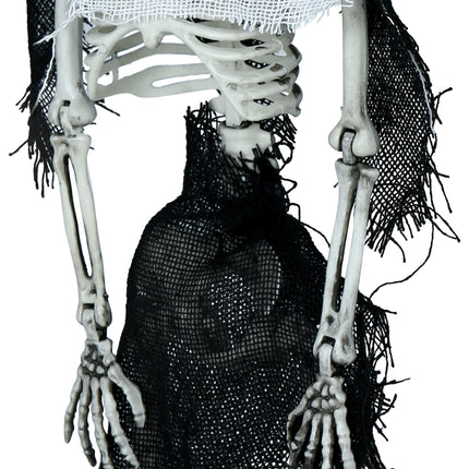 Scheletro di Halloween con cappuccio 45 cm