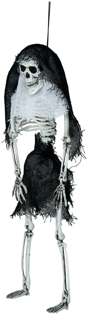 Scheletro di Halloween con cappuccio 45 cm