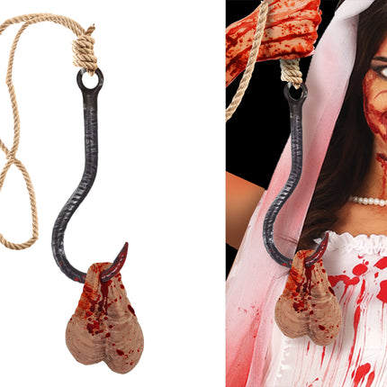 Gancio per decorazioni appese di Halloween con sacco a palline