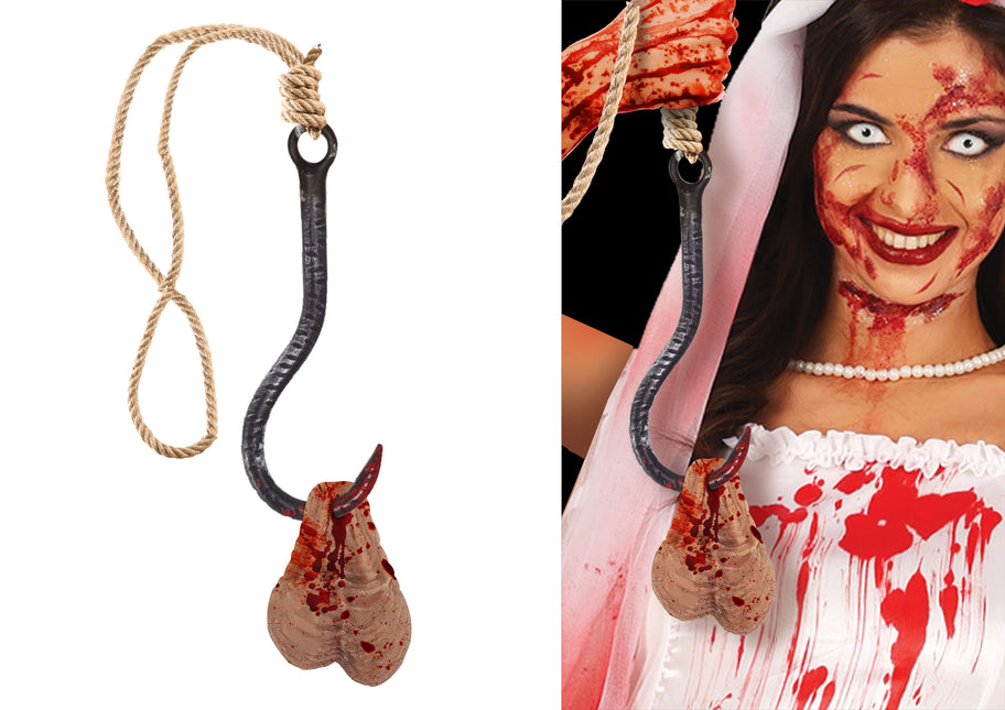 Gancio per decorazioni appese di Halloween con sacco a palline