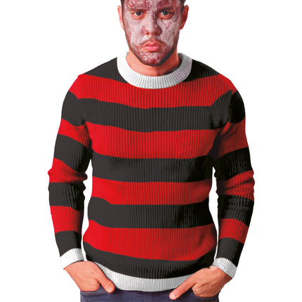 Maglione di Halloween Rosso Nero Killer