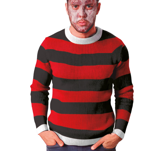Maglione di Halloween Rosso Nero Killer