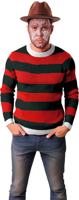 Maglione di Halloween Rosso Nero Killer