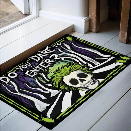 Zerbino di Halloween Nero Verde Obbligo di Entrata 60 cm