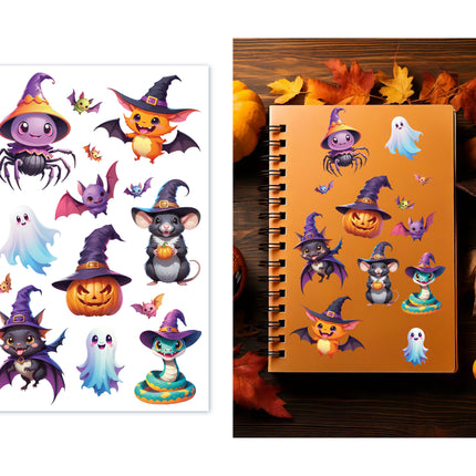 Adesivi di Halloween colorati
