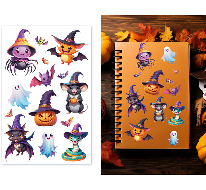 Adesivi di Halloween colorati