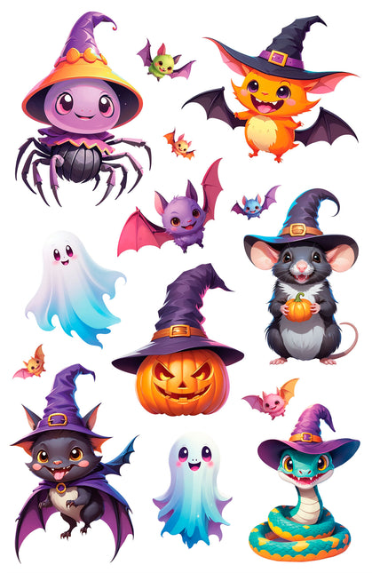 Adesivi di Halloween colorati
