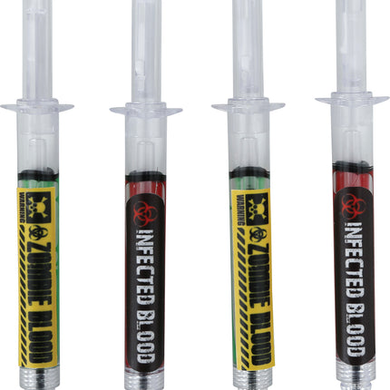 Penna di Halloween con sangue finto 48 pezzi