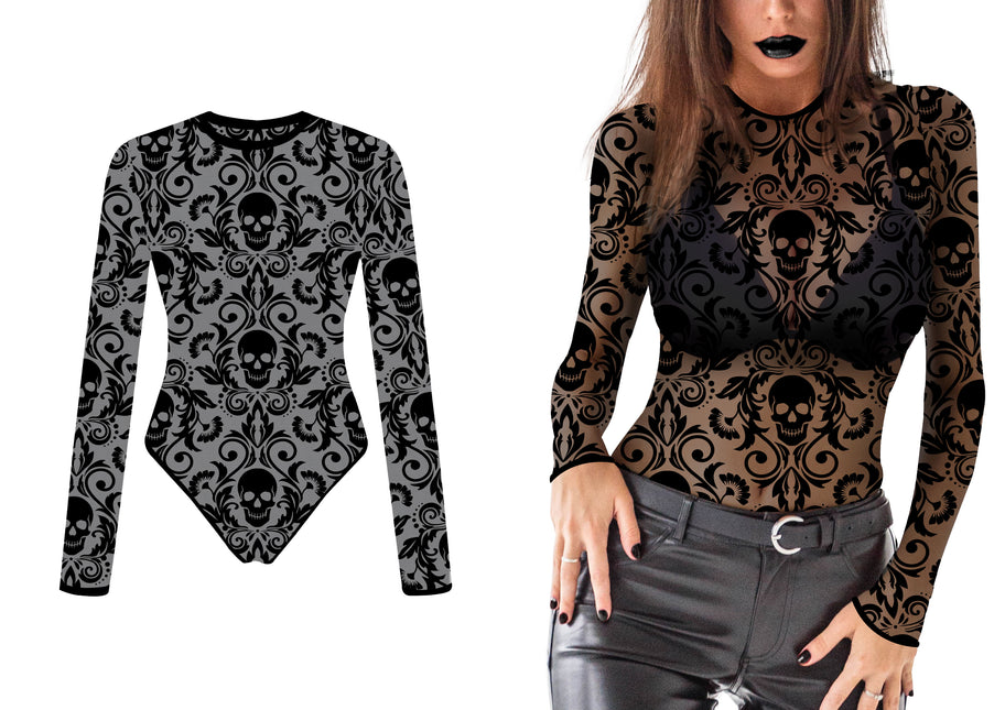 Camicia in pizzo nera
