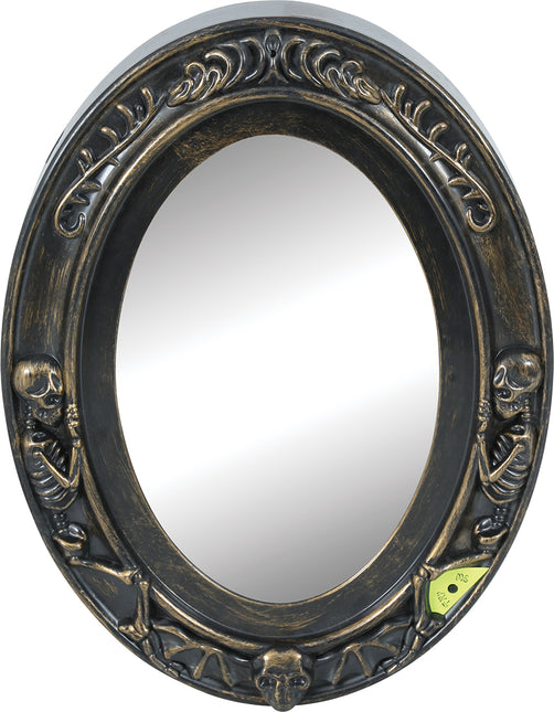 Specchio segnaletico di Halloween con luce e suono 32 cm