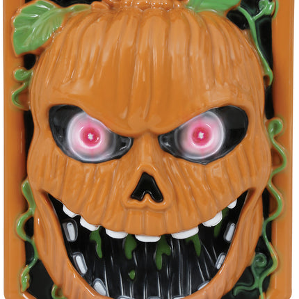 Zucca campanello di Halloween con luce, suono e movimento