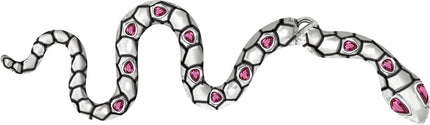 Orecchini a serpente in argento 6 cm