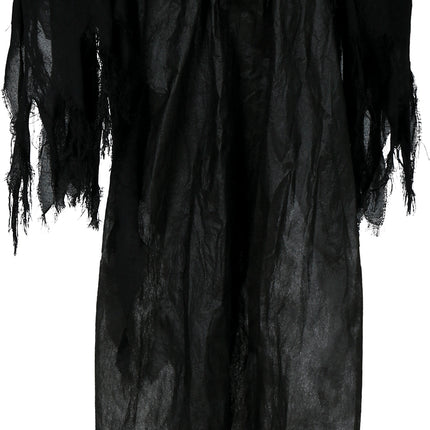 Bambola di Halloween Scheletro Nero Due Teschi Con Luce E Suono 1,7m