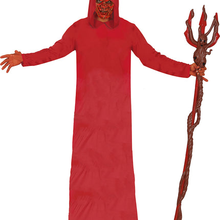 Vestito con cappuccio rosso