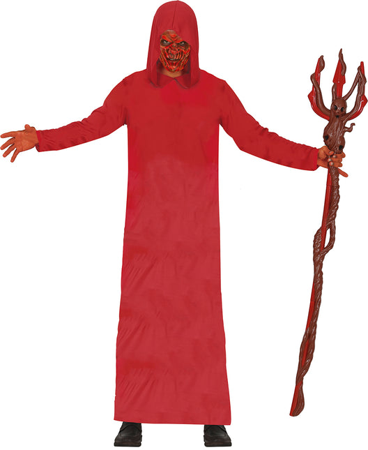 Vestito con cappuccio rosso