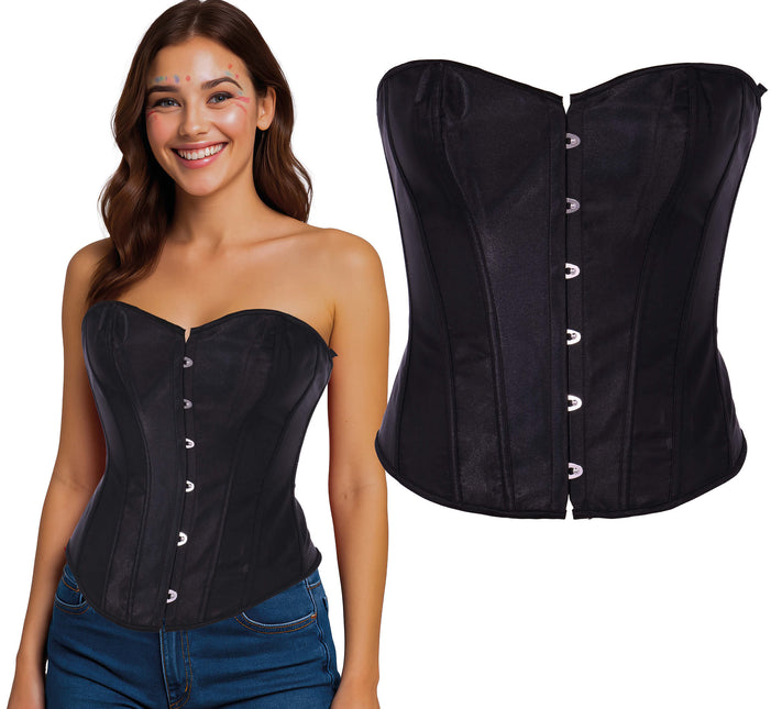 Corsetto nero da donna