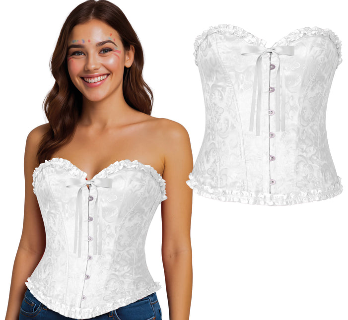 Corsetto bianco da donna