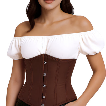 Corsetto marrone da donna pirata