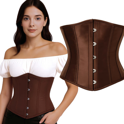Corsetto marrone da donna pirata